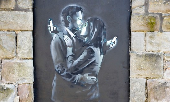 Mobile Lovers appeared in April on a doorway by Broad Plain Working With Young People