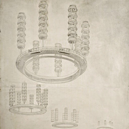 Krutikov proyecto para una ciudad aérea