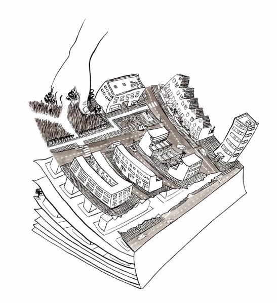 SaeliaAparicio_Gentrificacion_TintaSobrePapel_2015