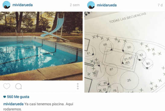 Fotografías del Instagram de Roberto Pérez Toledo en la preproducción de `Como la espuma´