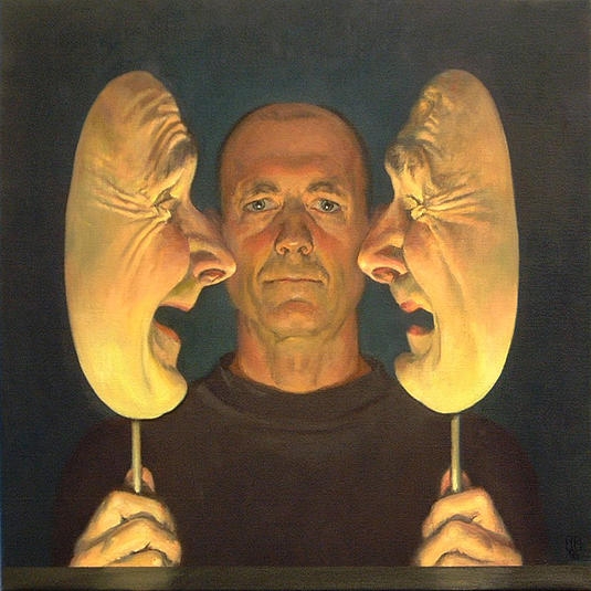 no more drama, oil on linen