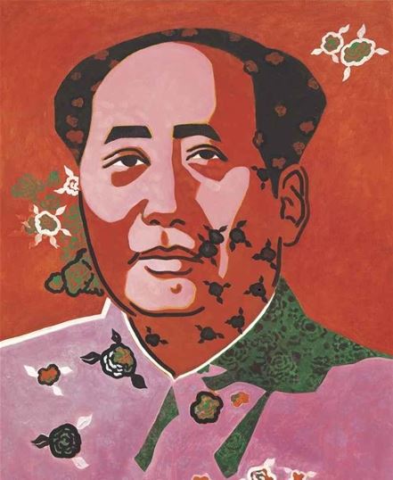 Yu Youhan, Mao in rose, 1992