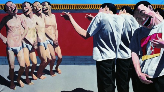 Yue Minjun, The execution, 1995