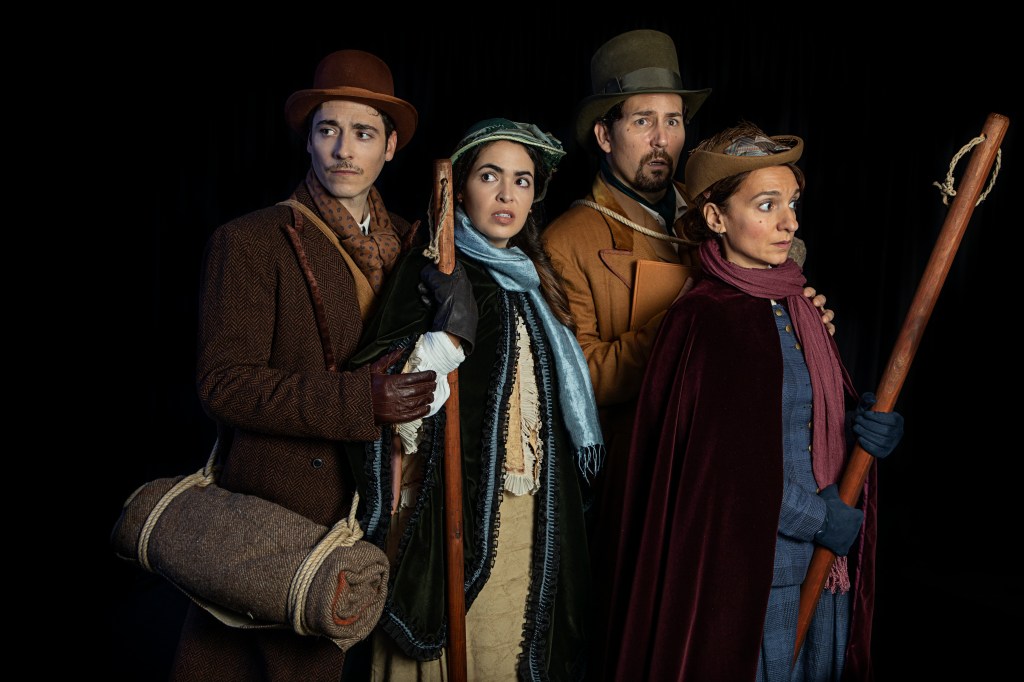 Elenco de 'El monte de las ánimas': Pablo Béjar, Alba Recondo, Javier Godino y Lucía Esteso
